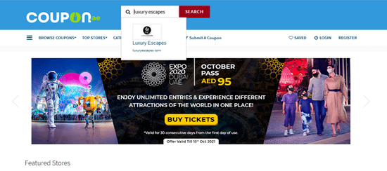 Luxury Escapes Search Store