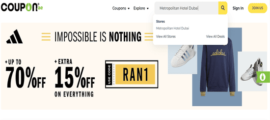 Metropolitan Hotel Dubai Search Store