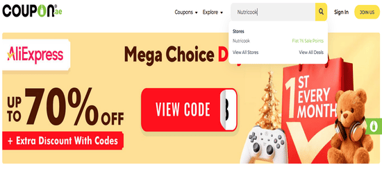 Nutricook Search Store