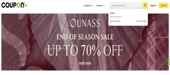 Osma Perfumes Search Store