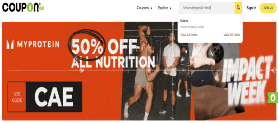 Vision Imperial Hotel Search Store