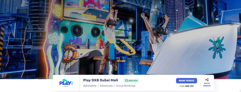 Emaar Entertainment Play DXB Dubai Mall