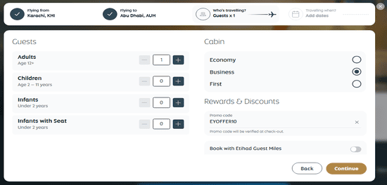 Etihad Airways Product