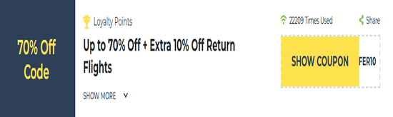 Etihad Airways Show Coupon