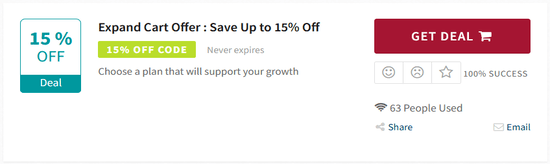 Expand Cart Promo Code