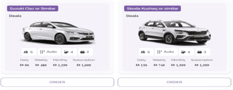 eZhire Monthly Car Rental Dubai