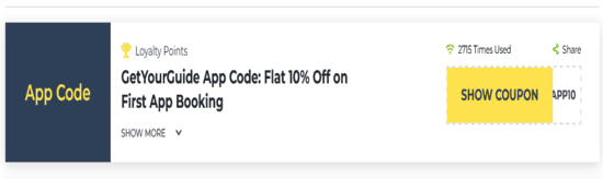 GetYourGuide Show Coupon