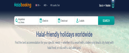 Halalbooking Website