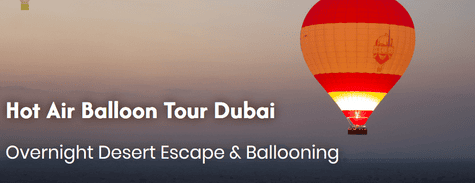 Hot Air Balloon Overnight Desert Escape and Ballooning