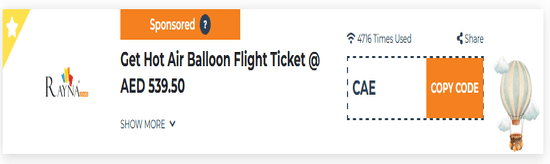 Hot Air Balloon Show Coupon