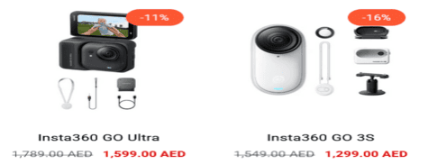 Insta360 Wide-Angle Cameras