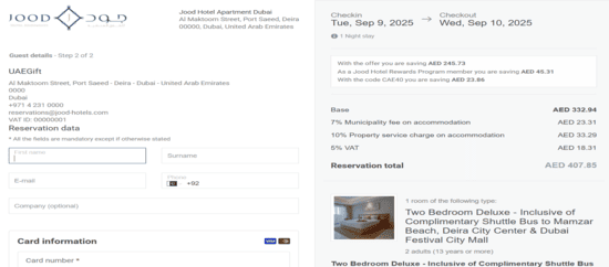 Apply Jood Hotel Promo