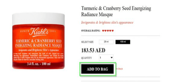 Kiehl's Cart