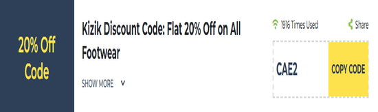 Kizik Show Coupon