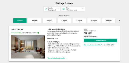 Luxury Escapes Product