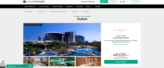 Luxury Escapes Website