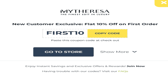 Copy MYTHERESA Promo