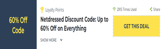 Netdressed Show Coupon