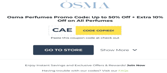 Osma Perfumes Copy Code