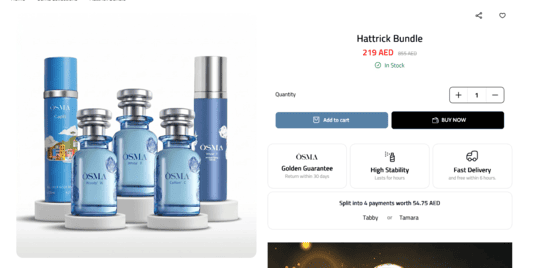 Products of Osma Perfumes