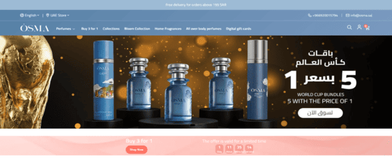 Osma Perfumes Website