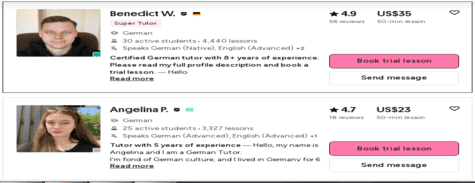 Preply German Tutors