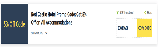 Red Castle Hotel Show Coupon