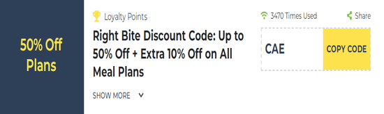 Right Bite Show Coupon