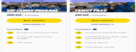 Snow Abu Dhabi Family Passes