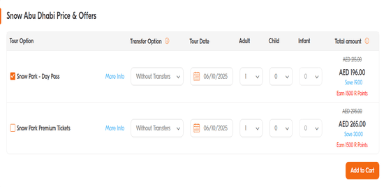 Snow Abu Dhabi Product