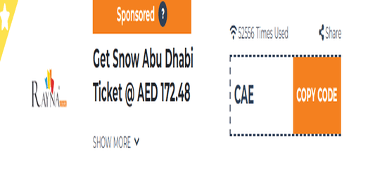 Snow Abu Dhabi Show Coupon