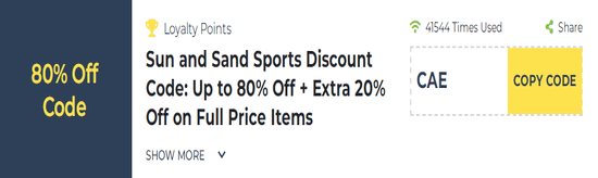 Sun and Sand Sports Promo Code