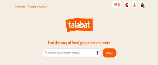 Talabat Website