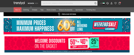 Trendyol Website