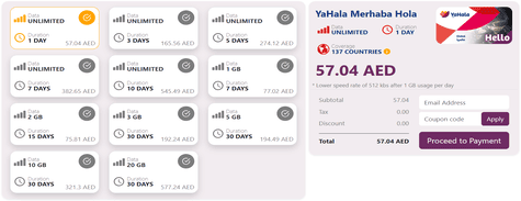 YaHala Global eSIM Bundle