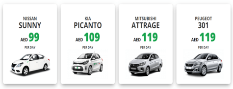 Udrive Sharjah Daily Fleet (Only Daily Rental)