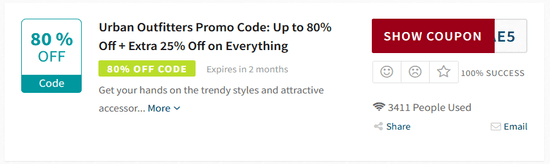 Promo Urban Outfitters Code